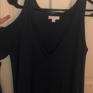 Deep v neck - dark blue sweater